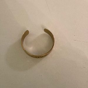 Gold Rustic Cuff bracelet